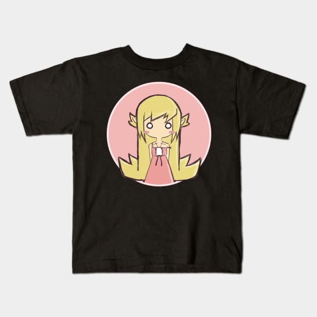 Oshino Shinobu (Monogatari Series) Kids T-Shirt by Kamishirts